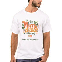 The Merry Bunch – Camisa de Natal Família Retro