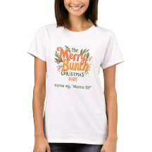 The Merry Bunch – Camisa de Natal Família Retro