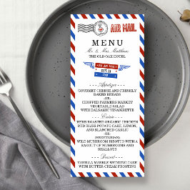 The Modern Airmail Wedding Collection - Menu