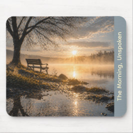 “The Morning, Unspoken” Serene Sunrise Mouse Pad