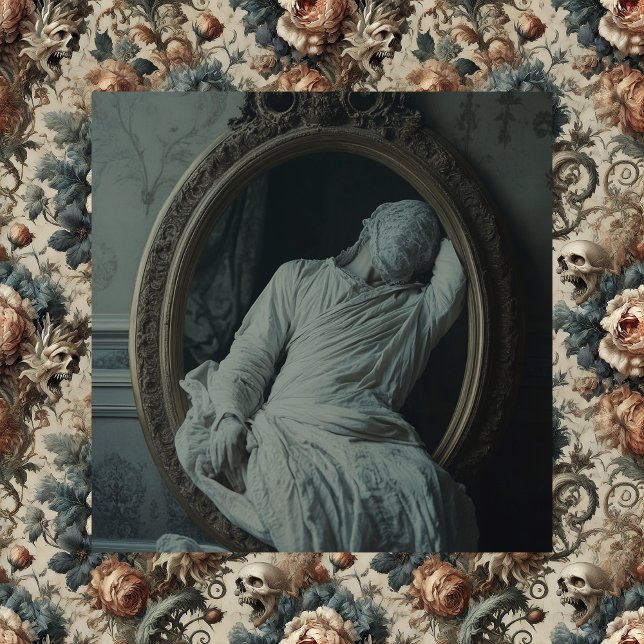 The Mourning After – Gothic Victorian Canvas Art (The Mourning After + The Chthonic Ossuary)