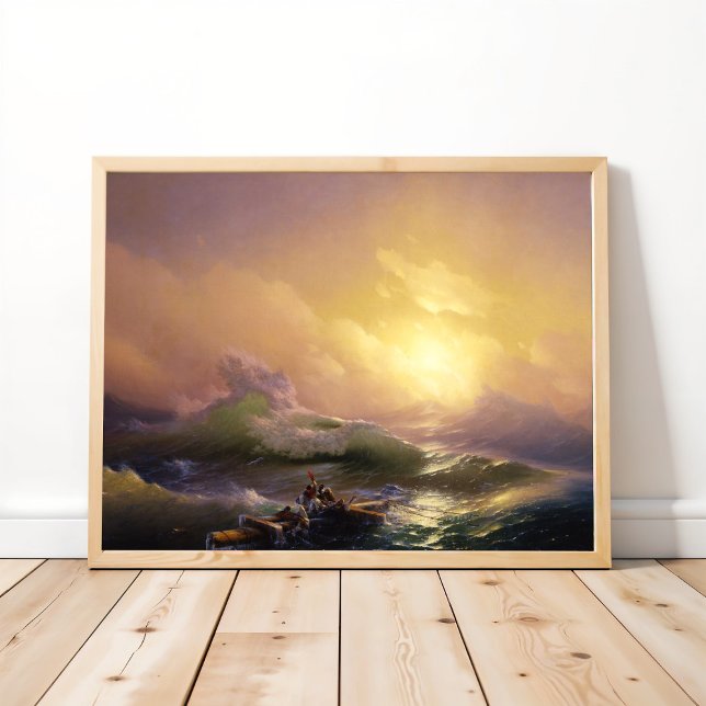 The Ninth Wave by  Ivan Aivazovsky Poster (Criador carregado)