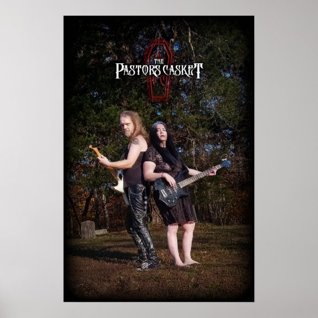 The Pastor's Casket graveyard poster (Frente)