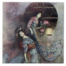 “The Peony Lantern” by Warwick Goble