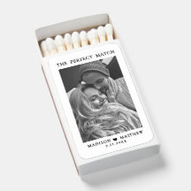 The Perfect Match Couple Photo Wedding Favors