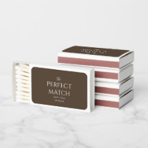The Perfect Match Modern Brown Wedding Matches