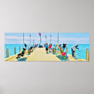 The Pier at Forte dei Marmi, Italy Poster Print