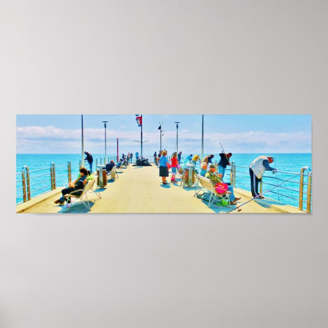The Pier at Forte dei Marmi, Italy Poster Print (Frente)
