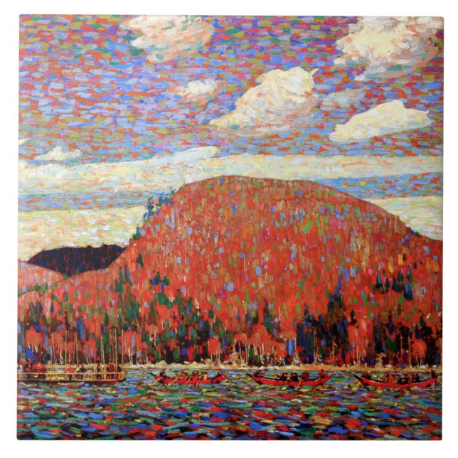 The Pointers, pintura de arte de Tom Thomson, (Frente)