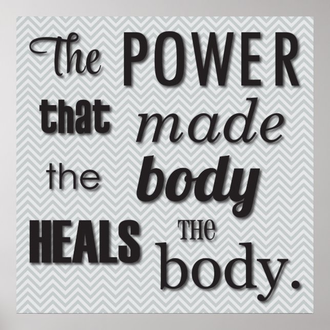 The Power That Made The Body Chiropractic Poster (Frente)