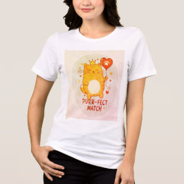 The "Purr-fect Match" Royal Premium Tri-Blend Tee