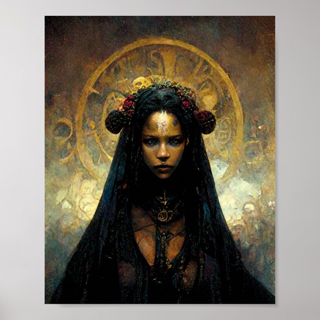 The Queen Fantasy Scifi Art Poster (Frente)