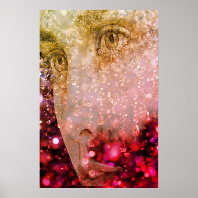 The Raining Woman on a Wall Poster (Frente)