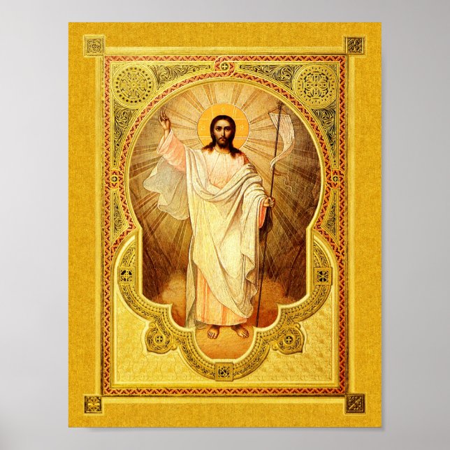 The Resurrection of Our Lord – Icon Poster (Frente)