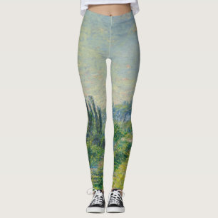 The Road to Vétheuil (por Claude Monet) Leggings