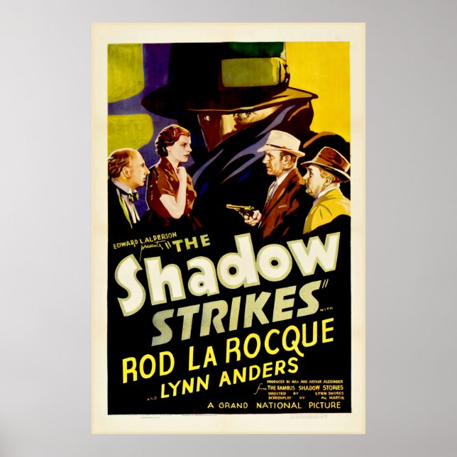 The Shadow Strikes - poster de filme (Frente)