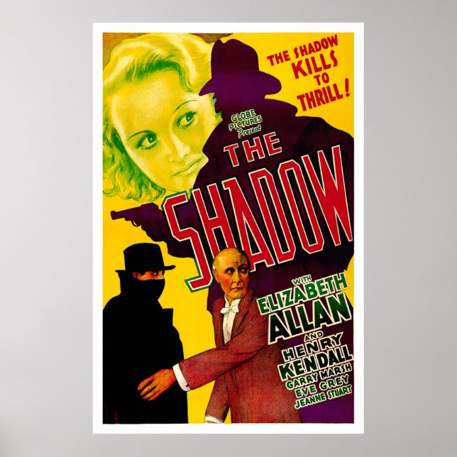 The Shadow - Vintage 1933 Movie Poster (Frente)