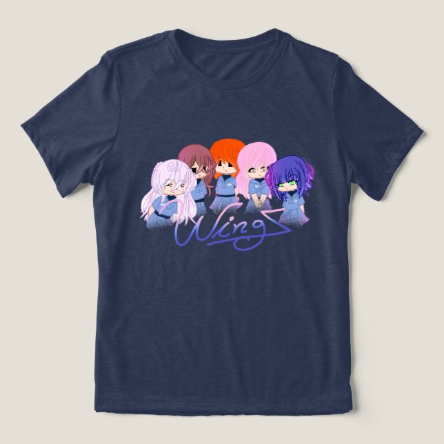 The Staring Characters Tri-Blend Shirt (Design frontal)