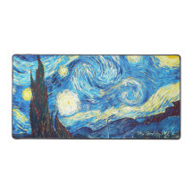 The Starry Night Van Gogh Desk Mat