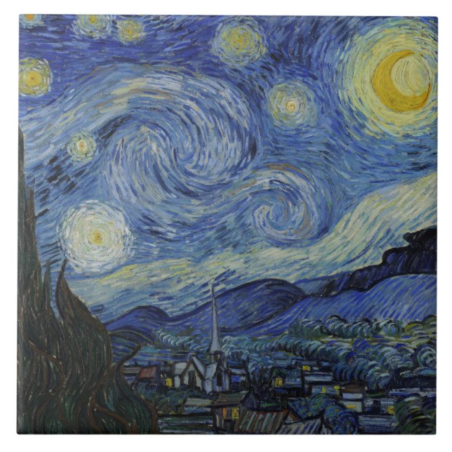 The Starry Night (Vincent van Gogh) (Famosa Arte) (Frente)