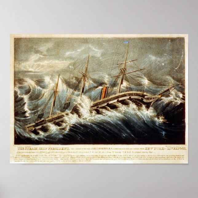 The Steam Ship President Poster (Frente)