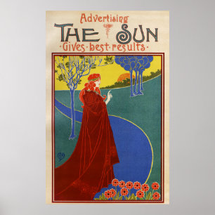 The Sun, poster vintage americano