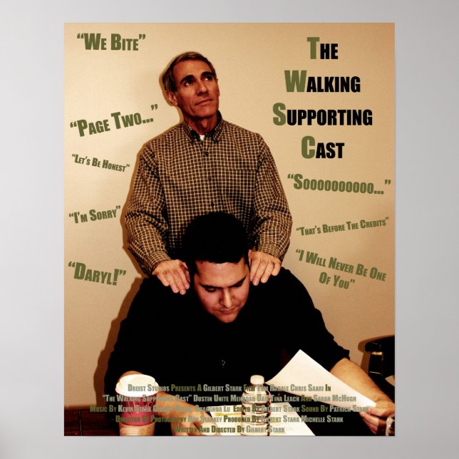 "The Walking Supporting Cast" - Quotes Poster (Frente)