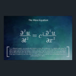 The Wave Equation - Math Poster<br><div class="desc">The Wave Equation</div>