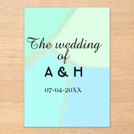 The wedding of add couple name initial letter date