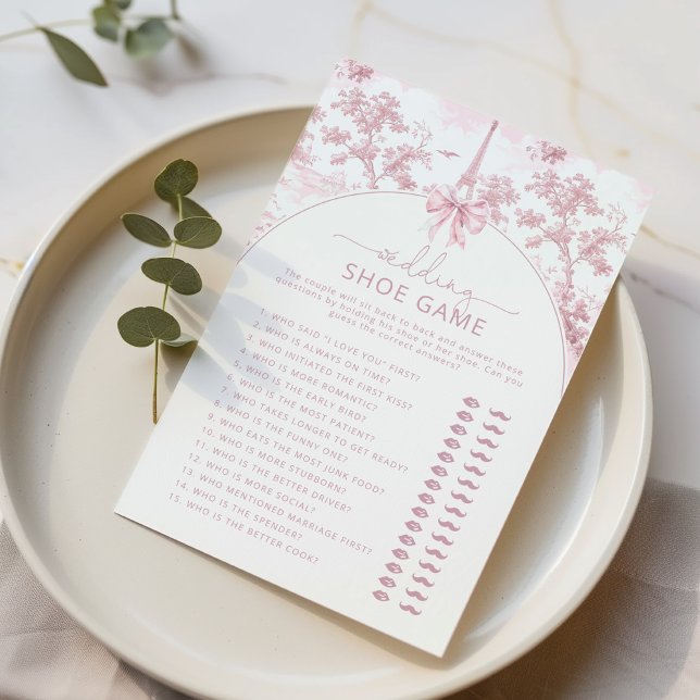 The wedding shoe game Toile French bridal game (Criador carregado)