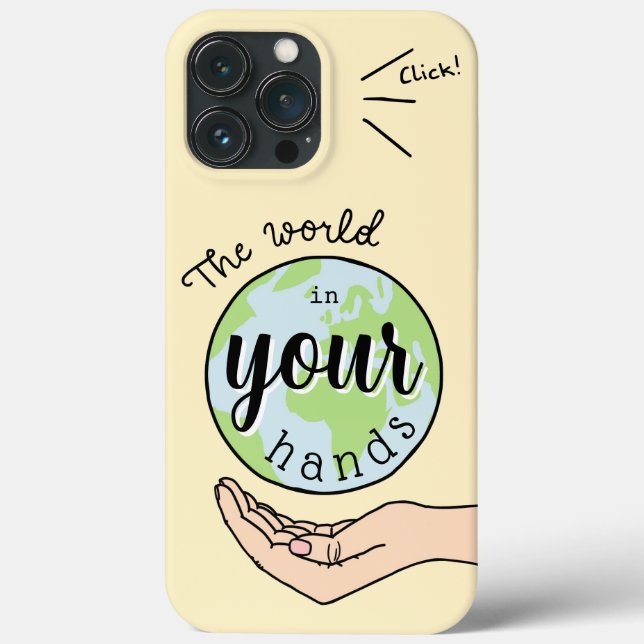 the world in your hands Case-Mate iPhone Hülle (Verso)