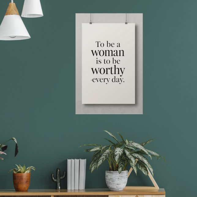 The Worth of a Woman – Art Poster (Sala de Estar 1)