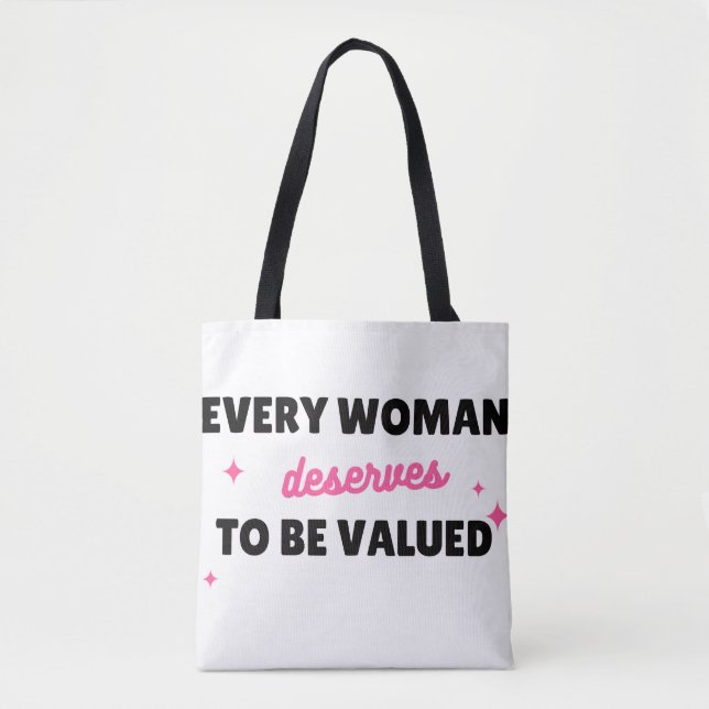 The Worth of a Woman – Tote Bag (Frente)