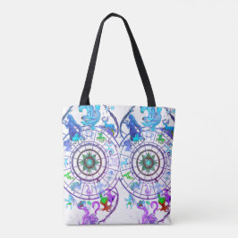 The Zodiac Astrological Signs  on a Tote Bag