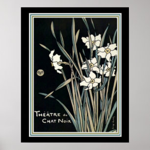 "Theater de Chat Noir" Art Nouveau Impressão