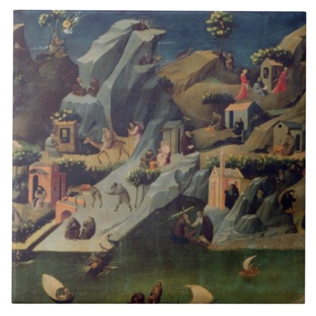 Thebaid, c.1410 (tempera no painel) (veja (Frente)