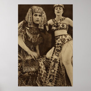 Theda Bara em Cleópatra Silent Movie Poster