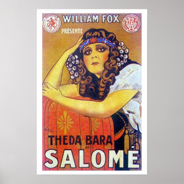 Theda Bara Salome Movie Poster (Frente)