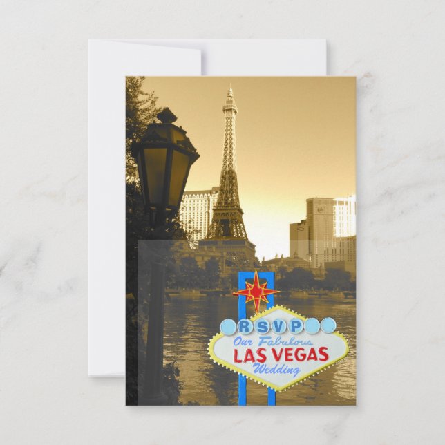 Theme RSVP da Torre Eiffel de Las Vegas (Frente)