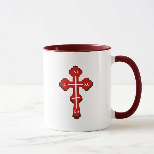 Theotokos com ícone da criança e a caneca (Direita)