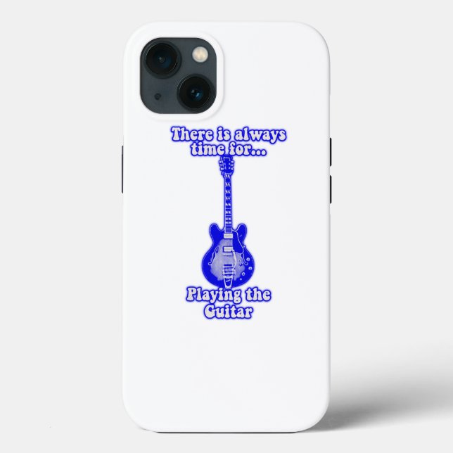 There is always time for playing the guitar. blue (Verso)