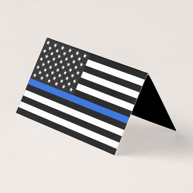 Thin Blue Line American Flag Memorial (Frente)