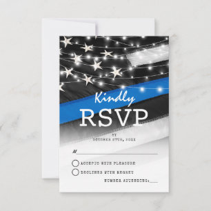 Thin Blue Line   Bandeira da Polícia RSVP