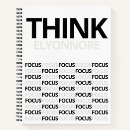 Think Focus - Modern Black And White Typography