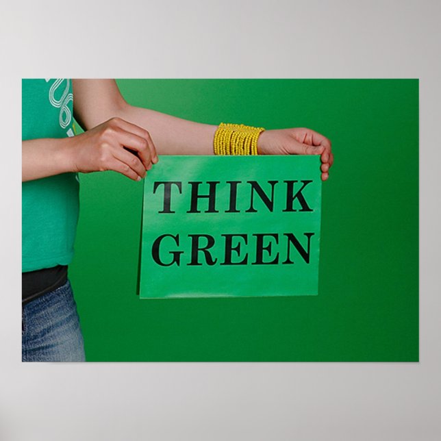 Think Green poster (Frente)