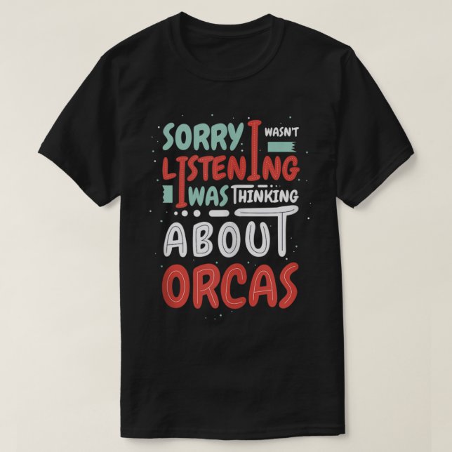 Thinking About Whales Cute Orcas Nature Tank Top (Frente do Design)