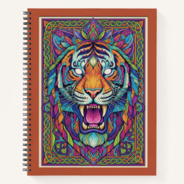 Third-Eye Roaring Tiger Spirit Zen tangle Journal