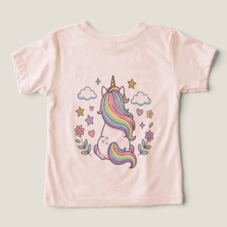 This is a T-shirt with a cute unicorn.