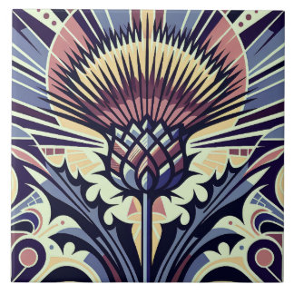 Thiste Flower Art Deco