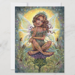 Thiste Landing Art Card Fairy Fantasy Flower